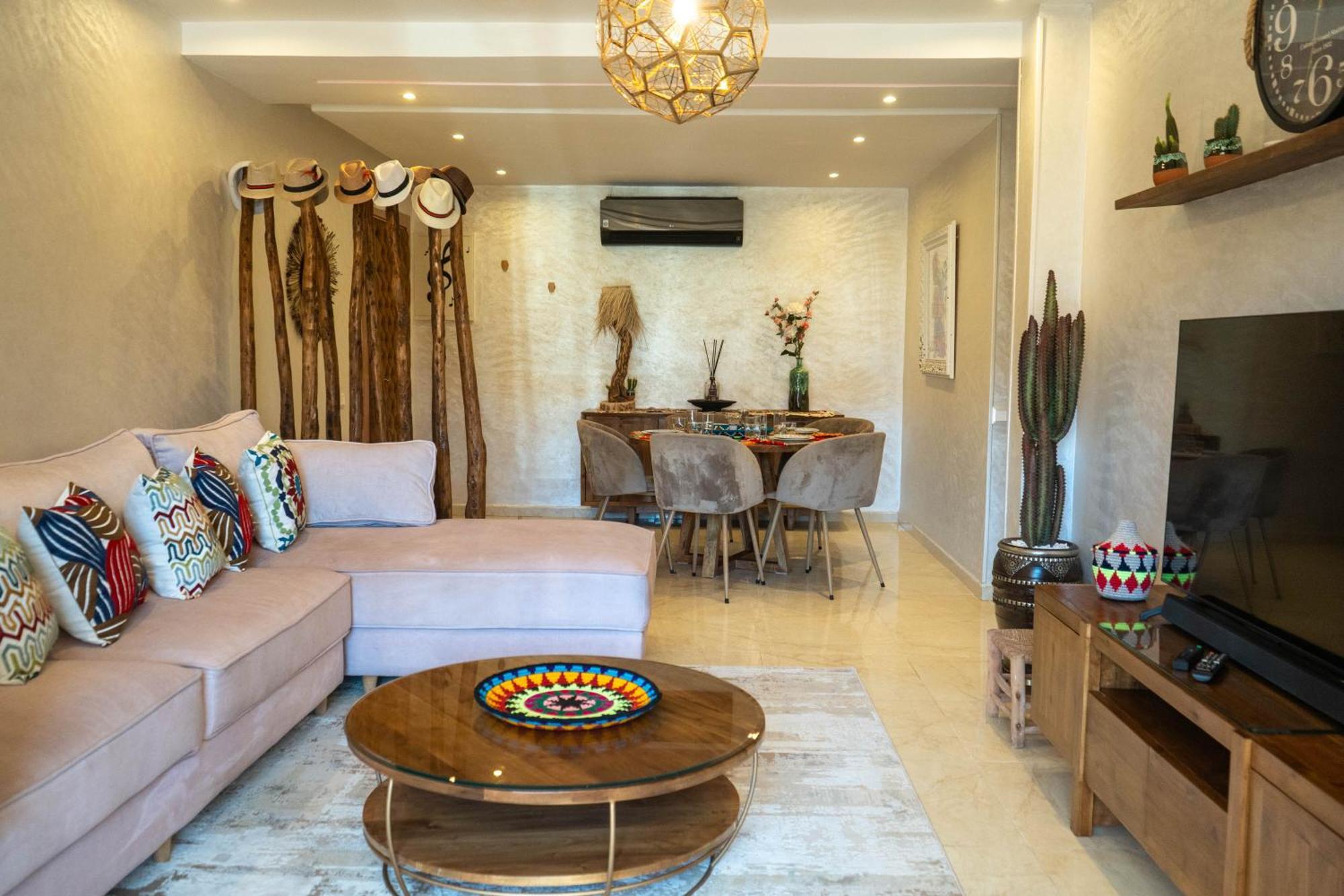Magnifique Appartement Moderne De 2 Chambres Avec Piscine A 10 Min Du Centre De Marrakech Марракеш Экстерьер фото